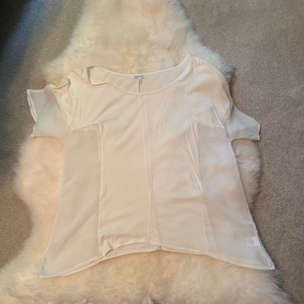 StyleMint oversized T-Shirt sheer sides size small